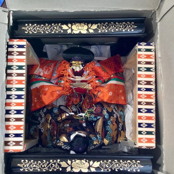 Vintage Japanese Hina Dolls Emperor and Empress Dolls - Picture 13 of 16